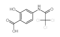 2-hydroxy-4-[(2,2,2-trichloroacetyl)amino]benzoic acid Structure