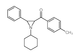 Methanone,[(2R,3R)-1-cyclohexyl-3-phenyl-2-aziridinyl](4-methylphenyl)-, rel- Structure