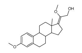 (Z)-3,20-dimethoxy-21-hydroxy-19-norpregna-1,3,5(10),17(20)-tetraene Structure