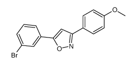 5-(3-bromophenyl)-3-(4-methoxyphenyl)-1,2-oxazole Structure