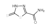 4,5-二氢-5-巯基-1,3,4-噻二唑-2-甲酰胺结构式