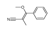 3-methoxy-2-methyl-3-phenylacrylonitrile结构式