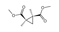 CIS-1,2-DIMETHYL-CYCLOPROPANEDICARBOXYLIC ACID DIMETHYL ESTER Structure