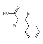 Alpha,Β-二溴桂皮酸结构式