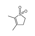 2,3-dimethyl-4,5-dihydrothiophene 1,1-dioxide结构式
