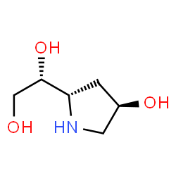 1,2-Ethanediol,1-[(2S,4R)-4-hydroxy-2-pyrrolidinyl]-,(1R)-(9CI) Structure