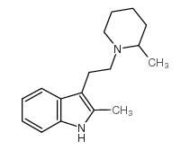 2-Methyl-3-(2-(2-methyl-1-piperidinyl)ethyl)-1H-indole Structure