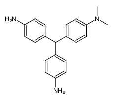 4-[(4-aminophenyl)-[4-(dimethylamino)phenyl]methyl]aniline结构式
