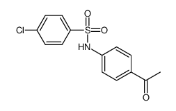 N-(4-乙酰基苯基)-4-氯苯磺酰胺结构式
