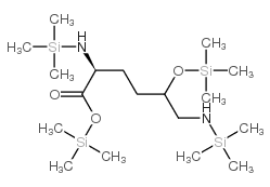 L-Lysine, N2,N6-bis(trimethylsilyl)-5-[(trimethylsilyl)oxy]-, trimethy lsilyl ester结构式