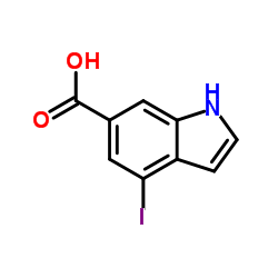 4-碘-6-吲哚羟酸结构式