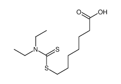 7-[(N,N-Diethylthiocarbamoyl)thio]heptanoic acid Structure