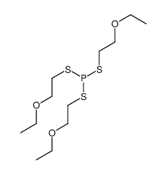 Trithiophosphorous acid tris(2-ethoxyethyl) ester structure