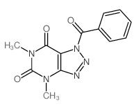 1-苯甲酰基-4,6-二甲基-1H-1,2,3-噻唑并[4,5-d]嘧啶-5,7(4h,6h)-二酮结构式