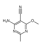 4-amino-6-methoxy-2-methylpyrimidine-5-carbonitrile Structure