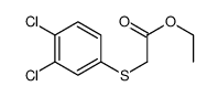 ethyl 2-(3,4-dichlorophenyl)sulfanylacetate结构式
