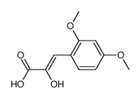 (Z)-3-(2,4-dimethoxyphenyl)-2-hydroxyacrylic acid Structure