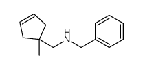 Benzenemethanamine, N-[(1-methyl-3-cyclopenten-1-yl)methyl]- (9CI)结构式