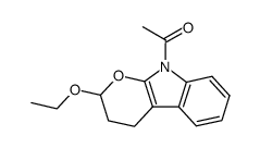 2-ethoxy-9-acetyl-2,3-dihydropyran[2,3-b]indole Structure
