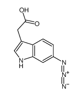 2-(6-azido-1H-indol-3-yl)acetic acid结构式