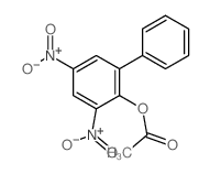 [1,1'-Biphenyl]-2-ol,3,5-dinitro-, 2-acetate结构式