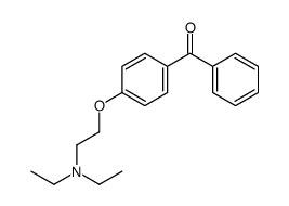 4-[2-(二乙氨基)乙氧基]苯甲酮结构式
