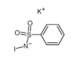 N-iodo-benzenesulfonamide, potassium salt结构式
