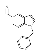 1-苄基-1H-吲哚-5-甲腈结构式