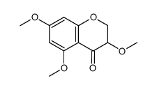 3,5,7-trimethoxychroman-4-one结构式