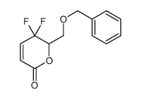 3,3-difluoro-2-(phenylmethoxymethyl)-2H-pyran-6-one结构式
