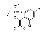2,4-dichloro-1-[2,2-dichloro-1-[methoxy(methylsulfanyl)phosphoryl]oxyethenyl]benzene Structure