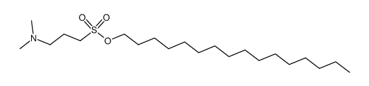 hexadecyl 3-(dimethylamino)propanesulfonate Structure