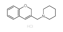 1-(2H-1-Benzopyran-3-ylmethyl)piperidine hydrochloride结构式