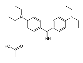 4,4'-carbonimidoylbis[N,N-diethylaniline] acetate Structure