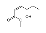 methyl 4-hydroxyhex-2-enoate结构式