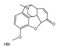 (5α)-7,8-didehydro-4,5-epoxy-3-methoxy-17-methylmorphinan-6-one hydrobromide Structure