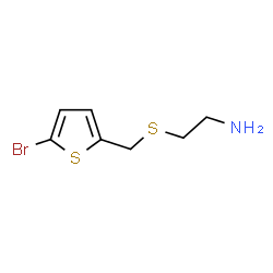 2-(((5-溴噻吩-2-基)甲基)硫代)乙烷-1-胺结构式