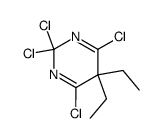 5,5-diethyl-2,2,4,6-tetrachloro-2,5-dihydro-pyrimidine结构式