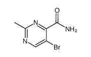 5-bromo-2-methyl-pyrimidine-4-carboxylic acid amide结构式