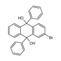 2-bromo-9,10-diphenyl-9,10-dihydro-anthracene-9,10-diol Structure