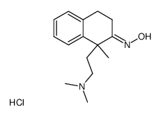 1-<2-(N,N-dimethylamino)ethyl>-1-methyl-2-tetralone oxime hydrochloride Structure