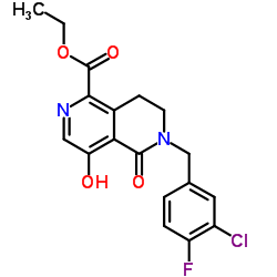 Ethyl 6-(3-chloro-4-fluorobenzyl)-4-hydroxy-5-oxo-5,6,7,8-tetrahydro-2,6-naphthyridine-1-carboxylate Structure