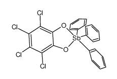 4,5,6,7-tetrachloro-2,2-dihydro-2,2,2-triphenyl-1,3,2-benzodioxastibole Structure