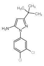 5-叔丁基-2-(3,4-二氯苯基)-2H-吡唑-3-胺结构式