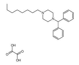 1-benzhydryl-4-octylpiperazine,oxalic acid Structure