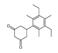 5-(3,5-diethyl-2,4,6-trimethylphenyl)cyclohexane-1,3-dione Structure