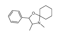 3,4-dimethyl-2-phenyl-1-oxa-4-azaspiro[4.5]decane结构式