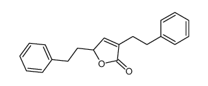 2,4-bis(2-phenylethyl)-2H-furan-5-one结构式