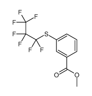 methyl 3-(1,1,2,2,3,3,3-heptafluoropropylsulfanyl)benzoate结构式