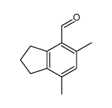 5,7-dimethyl-2,3-dihydro-1H-indene-4-carbaldehyde结构式